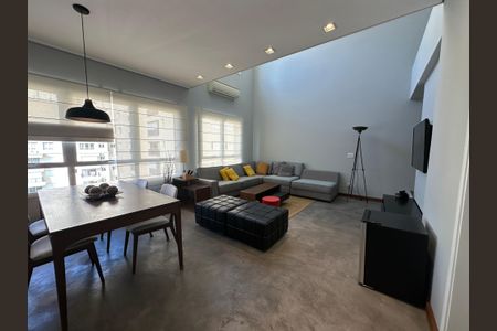 Sala de apartamento para alugar com 1 quarto, 78m² em Alphaville Conde Ii, Barueri