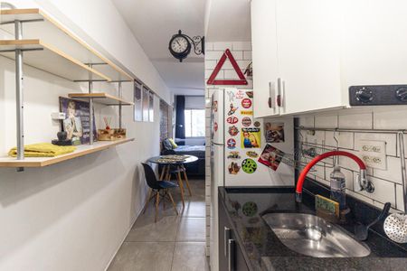 Cozinha de kitnet/studio para alugar com 1 quarto, 30m² em Campos Elíseos, São Paulo