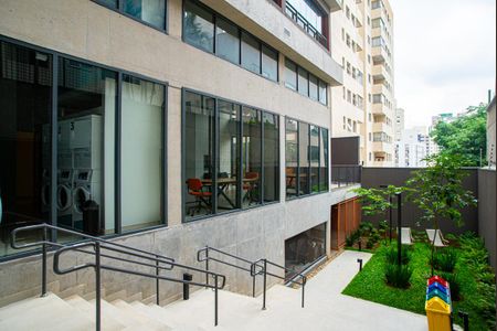 Studio para alugar com 23m², 1 quarto e sem vaga Studio para alugar com 23m², 1 quarto e sem vagaÁrea comum - Entrada do Condomínio