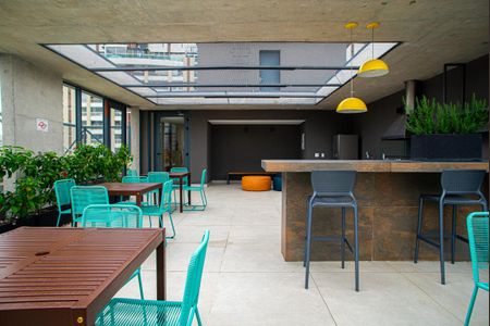 Studio para alugar com 23m², 1 quarto e sem vaga Studio para alugar com 23m², 1 quarto e sem vagaÁrea comum - Área da Churrasqueira