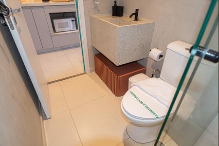 Studio para alugar com 23m², 1 quarto e sem vaga Studio para alugar com 23m², 1 quarto e sem vagaBanheiro