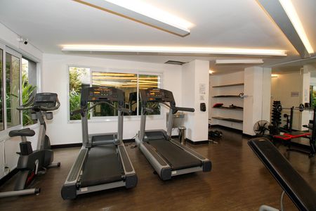 Studio para alugar com 30m², 1 quarto e 1 vaga Studio para alugar com 30m², 1 quarto e 1 vagaÁrea Comum - Academia