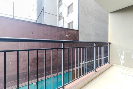 Varanda de kitnet/studio para alugar com 1 quarto, 26m² em Centro, São Paulo