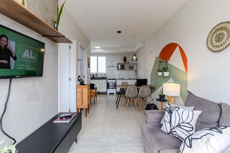 Sala de apartamento para alugar com 1 quarto, 45m² em Campos Elíseos, São Paulo
