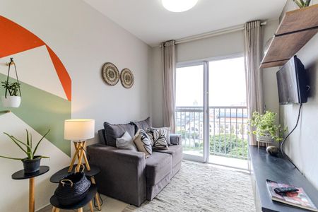 Sala de apartamento para alugar com 1 quarto, 45m² em Campos Elíseos, São Paulo