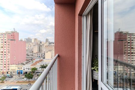 Varanda da Sala de apartamento para alugar com 1 quarto, 45m² em Campos Elíseos, São Paulo