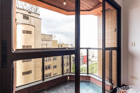 Varanda da Sala de apartamento para alugar com 1 quarto, 40m² em Santa Cecília, São Paulo