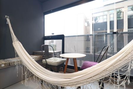 Varanda do Studio de kitnet/studio para alugar com 1 quarto, 25m² em Pinheiros, São Paulo