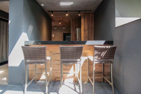 Studio para alugar com 25m², 1 quarto e sem vaga Studio para alugar com 25m², 1 quarto e sem vagaChurrasqueira