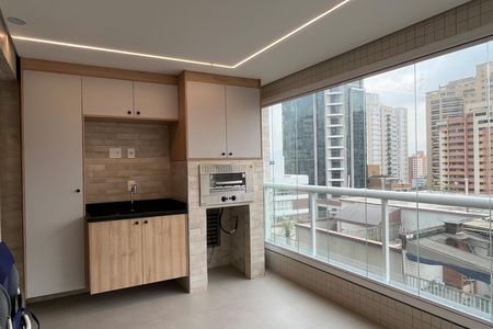 Varanda gourmet de apartamento para alugar com 2 quartos, 85m² em Aparecida, Santos
