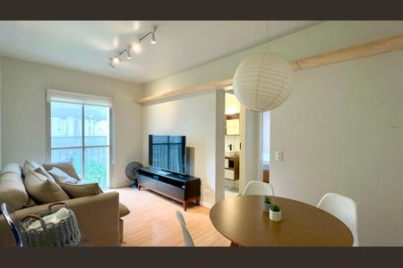 Sala de apartamento para alugar com 1 quarto, 45m² em Paraíso, São Paulo