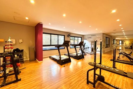 Apartamento para alugar com 28m², 1 quarto e sem vaga Apartamento para alugar com 28m², 1 quarto e sem vagaÁrea comum - Academia