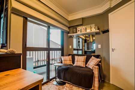 Sala de apartamento para alugar com 1 quarto, 51m² em Vila Valparaíso, Santo André