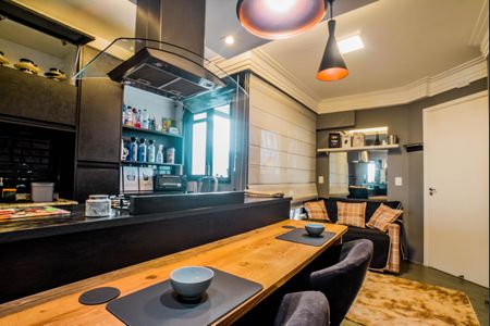 Sala de apartamento para alugar com 1 quarto, 51m² em Vila Valparaíso, Santo André