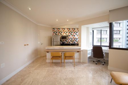 Sala de apartamento para alugar com 1 quarto, 54m² em Jardim Paulistano, São Paulo