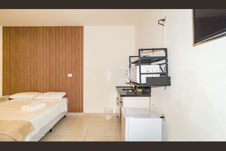 Cozinha de kitnet/studio para alugar com 1 quarto, 22m² em Vila Regente Feijó, São Paulo