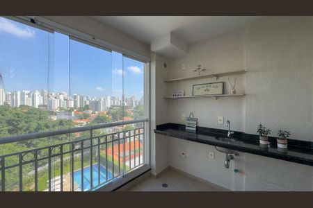 Sacada da Sala de apartamento para alugar com 2 quartos, 60m² em Campo Belo, São Paulo