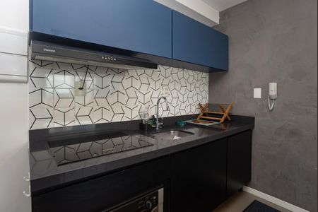 Cozinha de kitnet/studio para alugar com 1 quarto, 37m² em Barra Funda, São Paulo