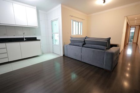 Sala de apartamento para alugar com 3 quartos, 80m² em Vila Pires, Santo André