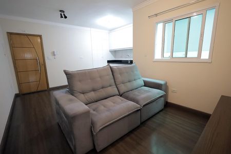 Sala de apartamento para alugar com 3 quartos, 80m² em Vila Pires, Santo André