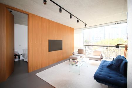 Sala de apartamento à venda com 1 quarto, 70m² em Vila Nova Conceição, São Paulo