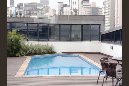 Piscina de apartamento para alugar com 1 quarto, 43m² em Jardim Paulista, São Paulo