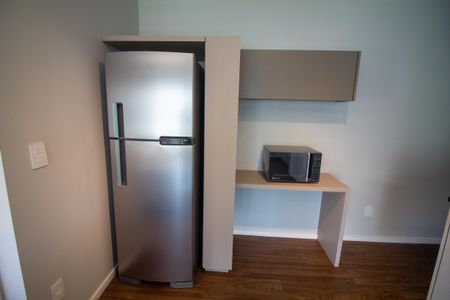 Cozinha de kitnet/studio à venda com 1 quarto, 39m² em Campo Belo, São Paulo