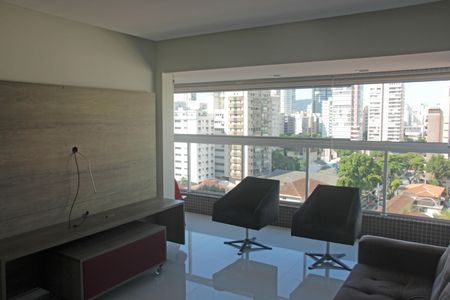 Sala de apartamento para alugar com 2 quartos, 69m² em Gonzaga, Santos