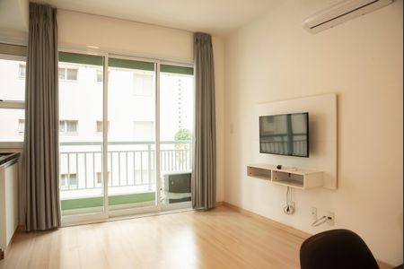 Sala/Cozinha de apartamento para alugar com 1 quarto, 42m² em Vila Clementino, São Paulo