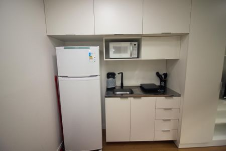 Cozinha de apartamento para alugar com 1 quarto, 27m² em Centro Histórico, Porto Alegre