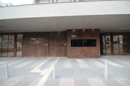 Apartamento para alugar com 27m², 1 quarto e 1 vagaFachada e portaria