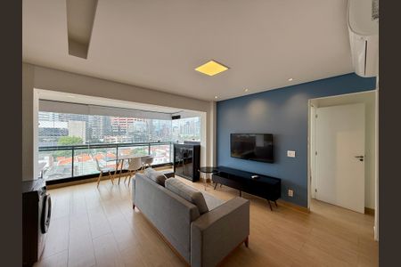 Sala  de apartamento para alugar com 1 quarto, 51m² em Chácara Santo Antônio (zona Sul), São Paulo