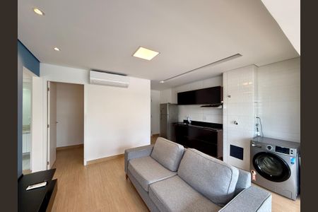 Sala  de apartamento para alugar com 1 quarto, 51m² em Chácara Santo Antônio (zona Sul), São Paulo
