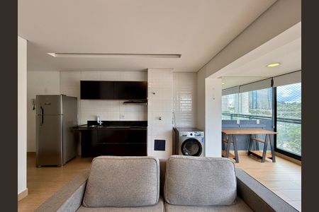 Sala  de apartamento para alugar com 1 quarto, 51m² em Chácara Santo Antônio (zona Sul), São Paulo