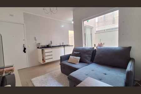 Sala de apartamento à venda com 2 quartos, 50m² em Santa Maria, Santo André