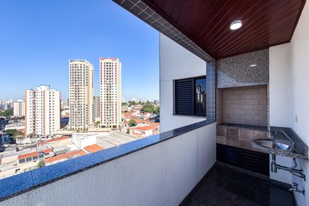 Varanda da Sala de apartamento para alugar com 3 quartos, 128m² em Vila Regente Feijó, São Paulo