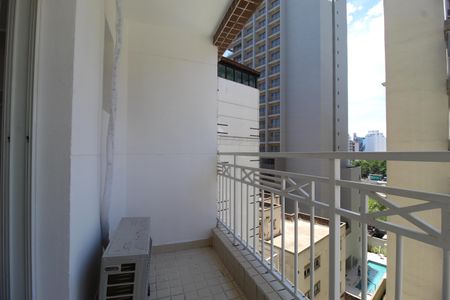Varanda da Suíte de apartamento para alugar com 1 quarto, 47m² em Vila Olímpia, São Paulo