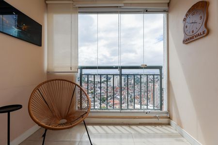 Varanda da Sala de apartamento para alugar com 2 quartos, 48m² em Vila Andrade, São Paulo