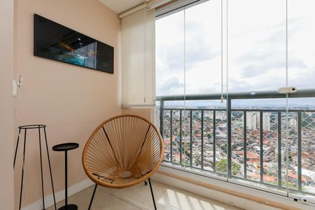 Varanda da Sala de apartamento para alugar com 2 quartos, 48m² em Vila Andrade, São Paulo