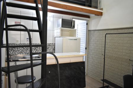 Sala/Cozinha de apartamento para alugar com 1 quarto, 24m² em Mirandópolis, São Paulo