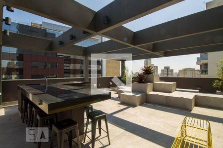 Terraço de kitnet/studio para alugar com 1 quarto, 17m² em Liberdade, São Paulo