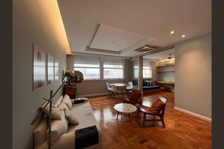 Sala  de apartamento para alugar com 2 quartos, 100m² em Leblon, Rio de Janeiro