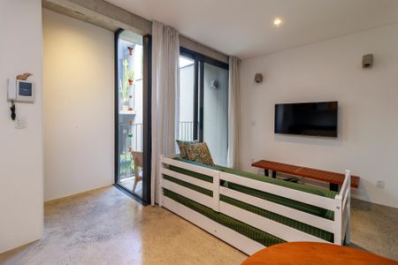 Sala de apartamento para alugar com 1 quarto, 36m² em Brooklin Paulista, São Paulo