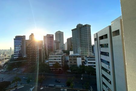 Vista da Sala de apartamento para alugar com 1 quarto, 40m² em Santo Agostinho, Belo Horizonte