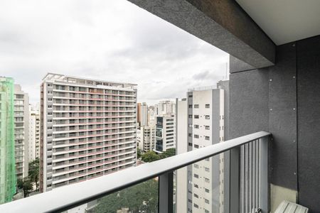 Varanda do Studio de kitnet/studio para alugar com 1 quarto, 26m² em Indianópolis, São Paulo
