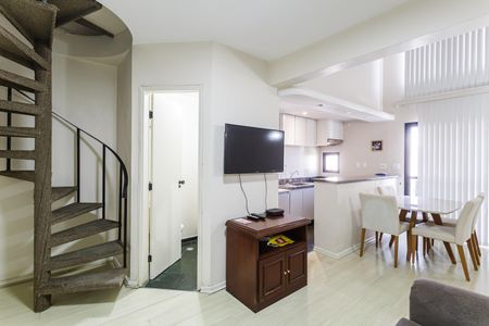 Sala de apartamento para alugar com 1 quarto, 32m² em Moema, São Paulo