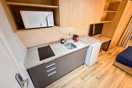 Studio para alugar com 22m², 1 quarto e sem vaga Studio para alugar com 22m², 1 quarto e sem vagaStudio - Cozinha