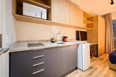 Studio para alugar com 22m², 1 quarto e sem vaga Studio para alugar com 22m², 1 quarto e sem vagaStudio - Cozinha