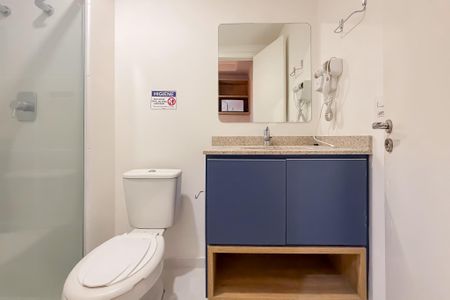 Studio para alugar com 22m², 1 quarto e sem vaga Studio para alugar com 22m², 1 quarto e sem vagaBanheiro