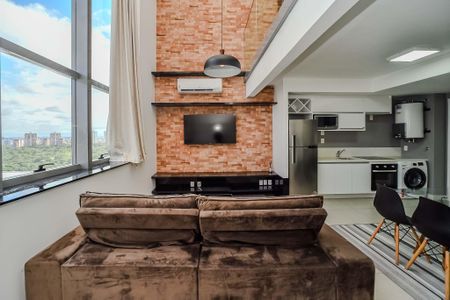 Sala de apartamento à venda com 1 quarto, 80m² em Chácara das Pedras, Porto Alegre